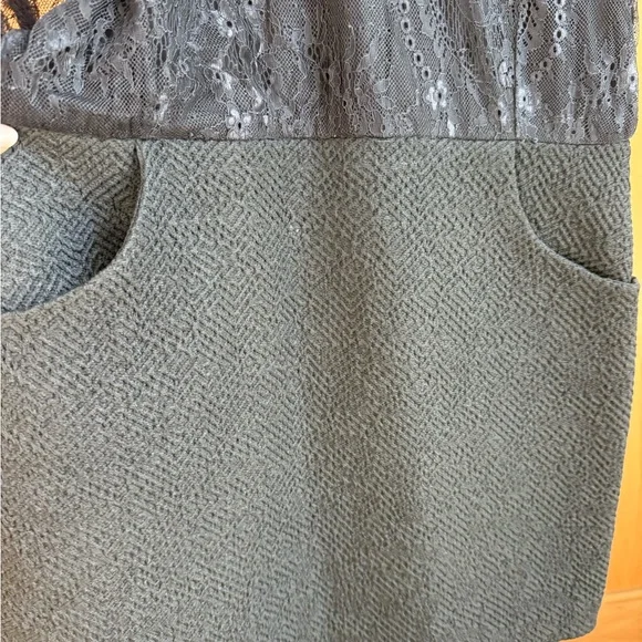 NWOT Maje Sheer Black Lace Top Party Dress in Size 3/Medium-Large - Picture 5 of 5